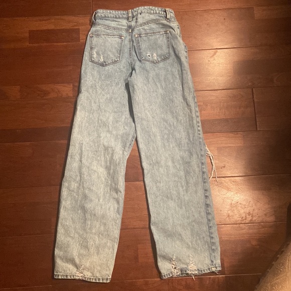 Wide leg distressed RSQ jeans size 25 - Picture 3 of 5